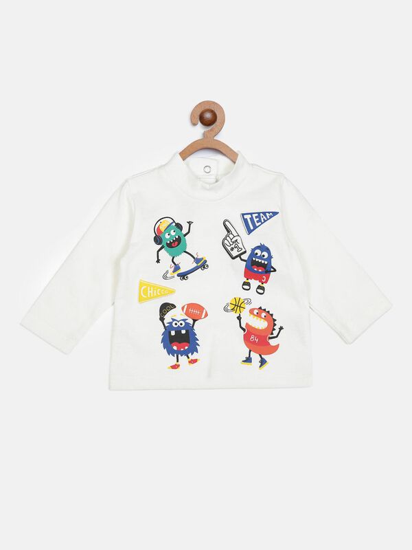 Boys Bronze Long Sleeve T-Shirt with Fun Print image number null